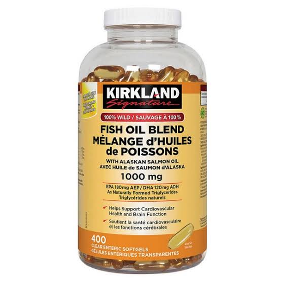 روغن ماهی ترکیبی blend کرکلند 1000 میلی گرم اصل | Kirkland Signature Fish Oil Complex 400softgel