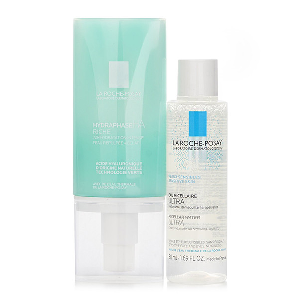پک دو عددی آبرسان و میسلار واتر ریچ لاروش پوزای La Roche Posay Hydraphase HA Riche Pack