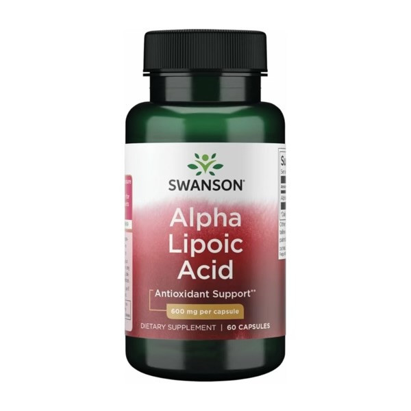 آلفا لیپوئیک اسید سوانسون ۶۰۰ میل ۶۰ عددی Swanson Alpha Lipoic Acid